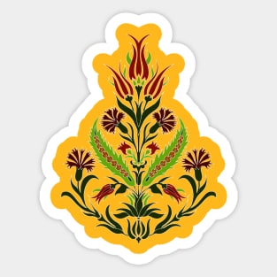 stylized flowers Sticker